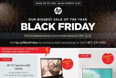 HP Hewlett-Packard Black Friday Flyer November 21 to December 1