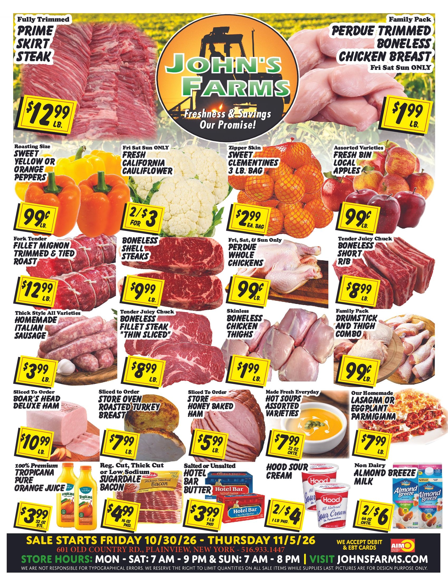 John's Farms Weekly Ad October 30 - November 5, 2026