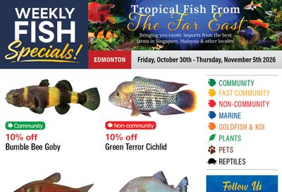 Big Al's (Edmonton) Weekly Specials October 30 to November 5