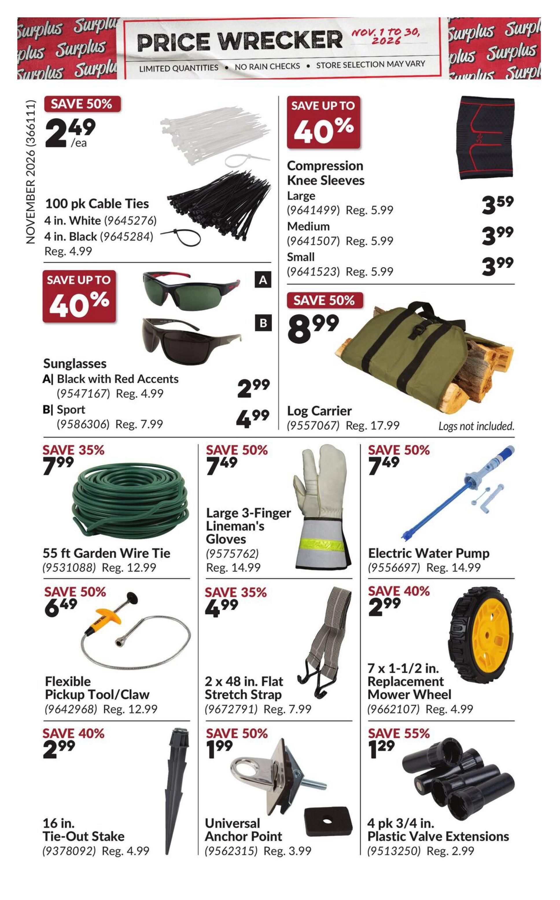 Princess Auto Price Wrecker Flyer November 1 to 30