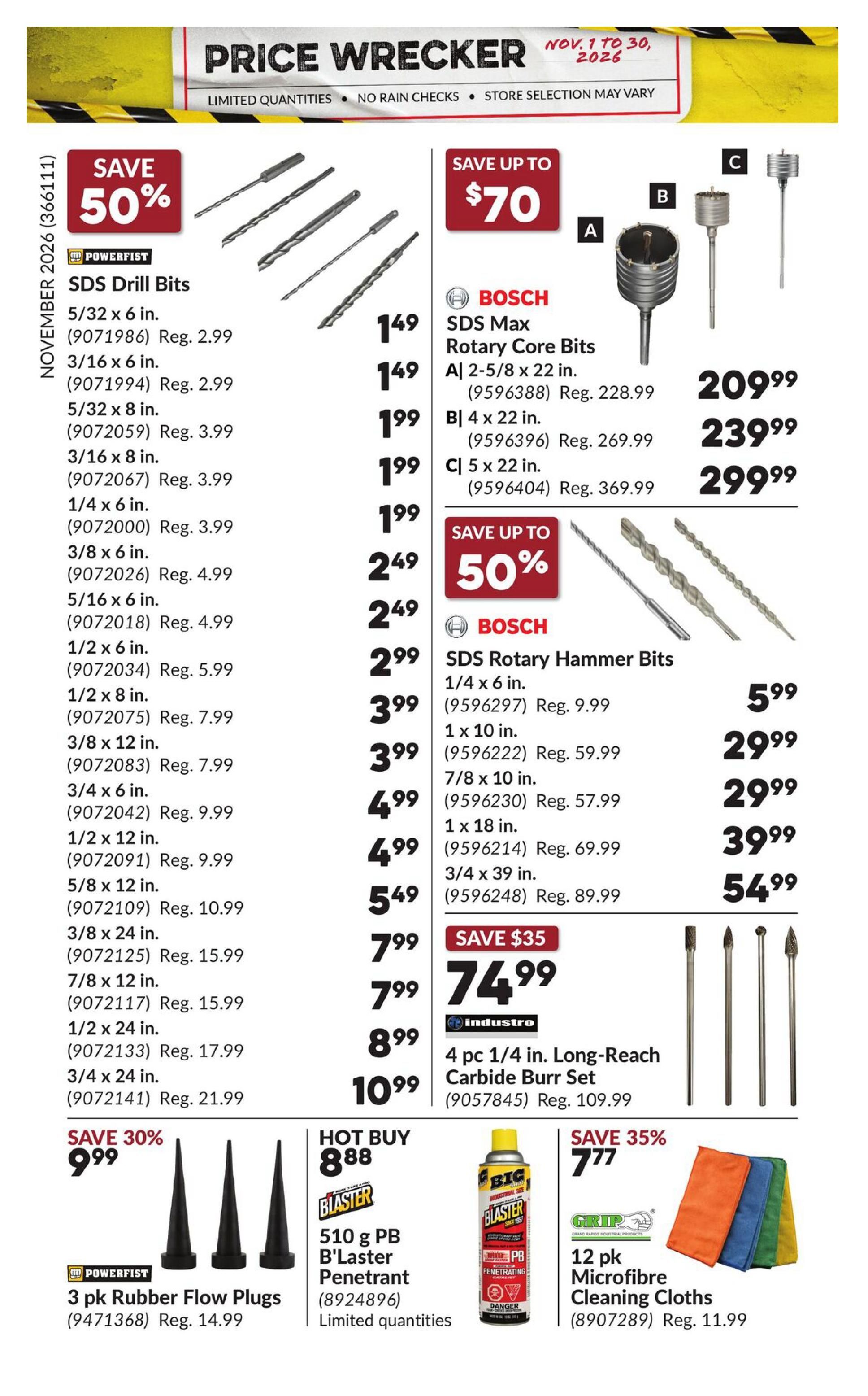 Princess Auto Price Wrecker Flyer November 1 to 30