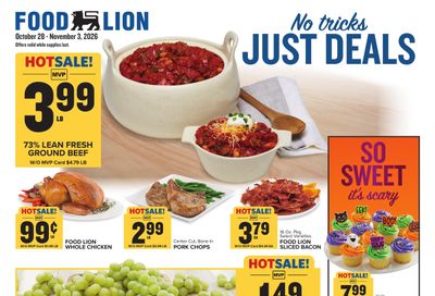 Food Lion (Efland Area, NC) Weekly Ad October 28 - November 3, 2026