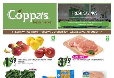 Coppa's Fresh Market Flyer October 29 to November 4