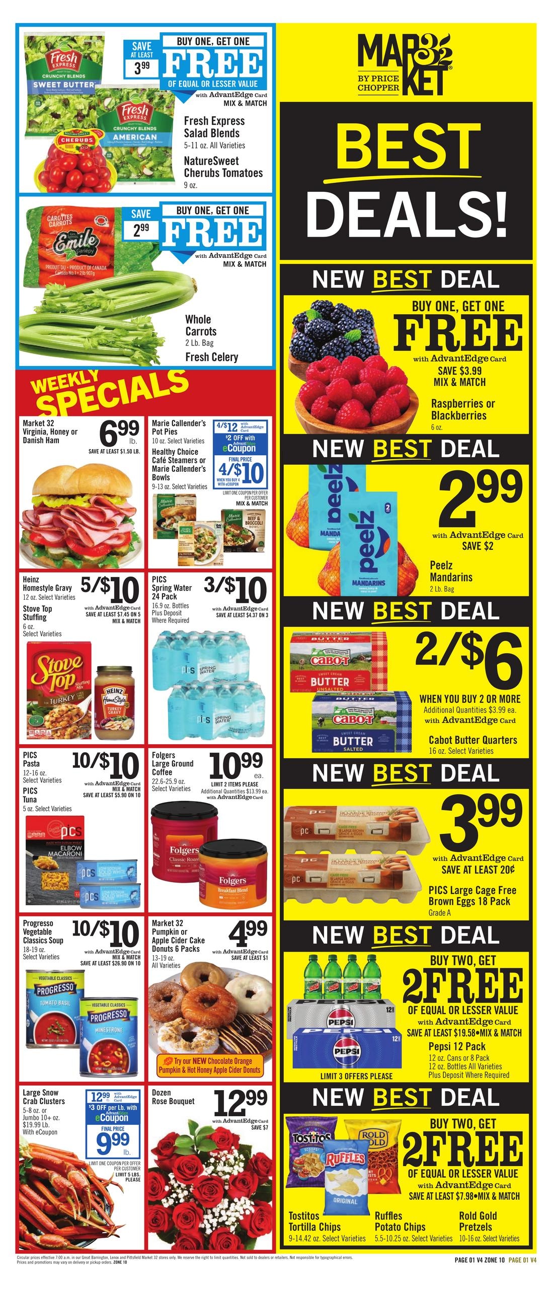 Price Chopper (Charlemont Area, MA) Weekly Ad November 1 - 7, 2026
