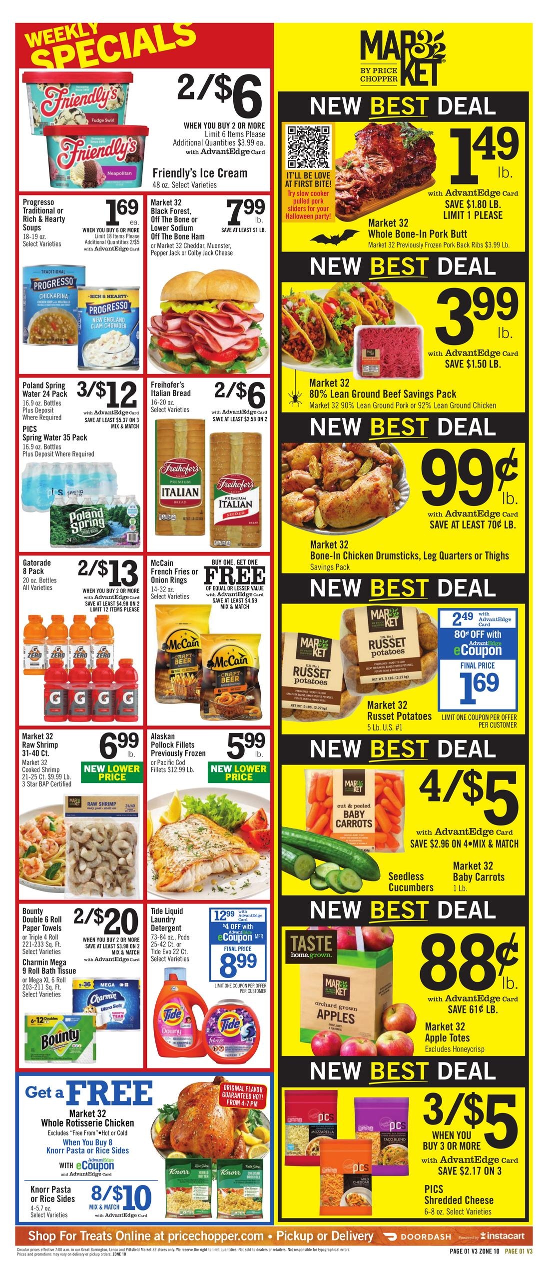 Price Chopper (Charlemont Area, MA) Weekly Ad October 25 - 31, 2026