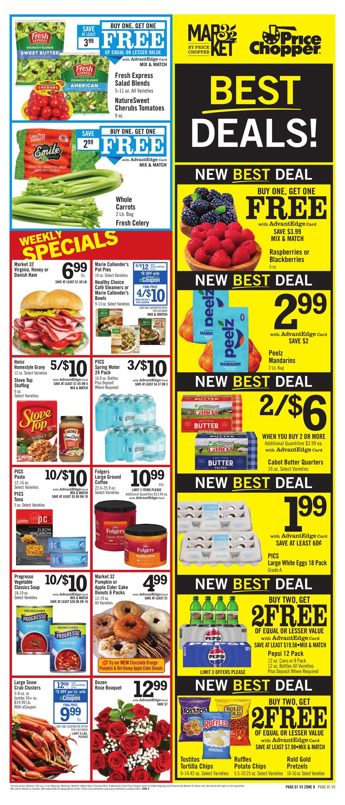 Price Chopper (Monticello Area, NY) Weekly Ad November 1 - 7, 2026