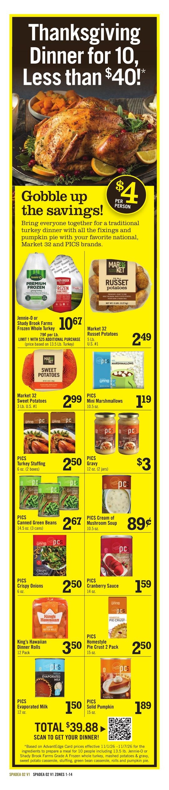 Price Chopper (Monticello Area, NY) Weekly Ad November 1 - 7, 2026