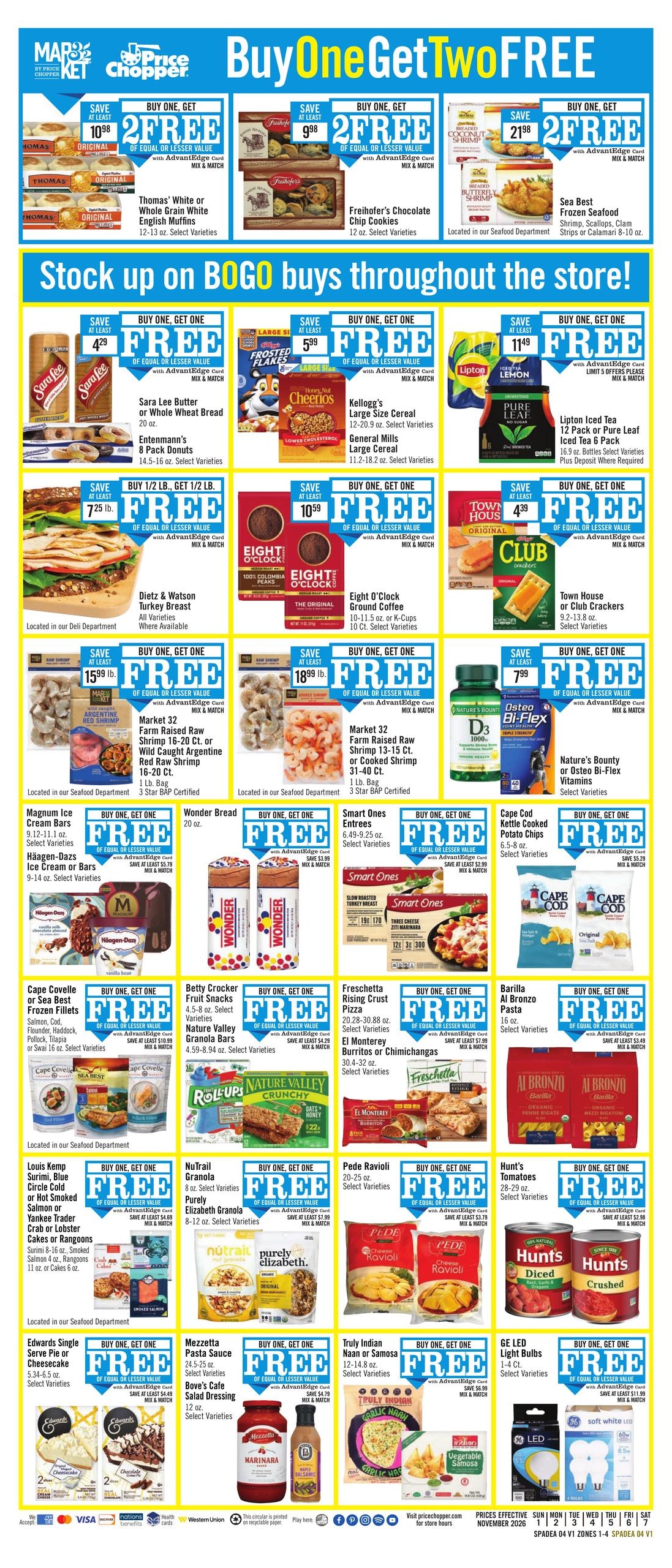 Price Chopper (Kirkwood-Syracuse Area, NY) Weekly Ad November 1 - 7, 2026