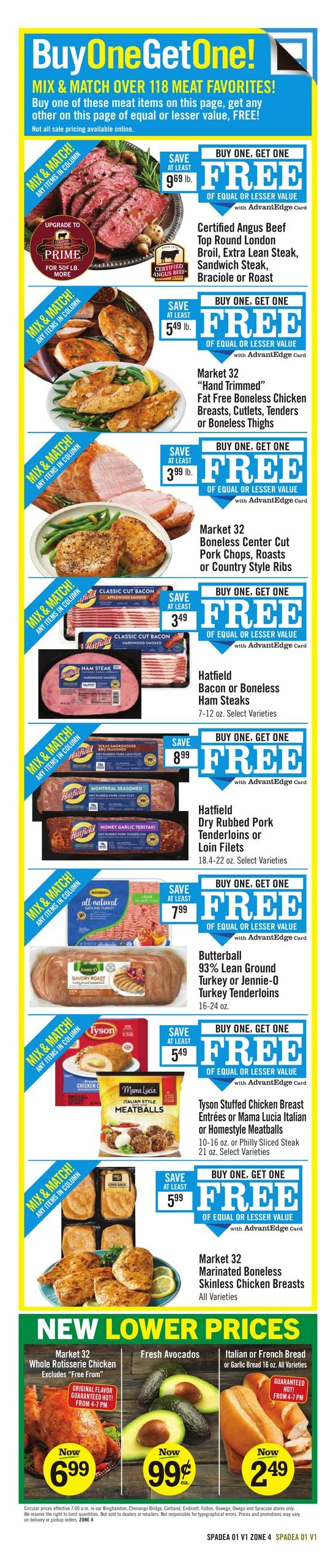 Price Chopper (Kirkwood-Syracuse Area, NY) Weekly Ad November 1 - 7, 2026