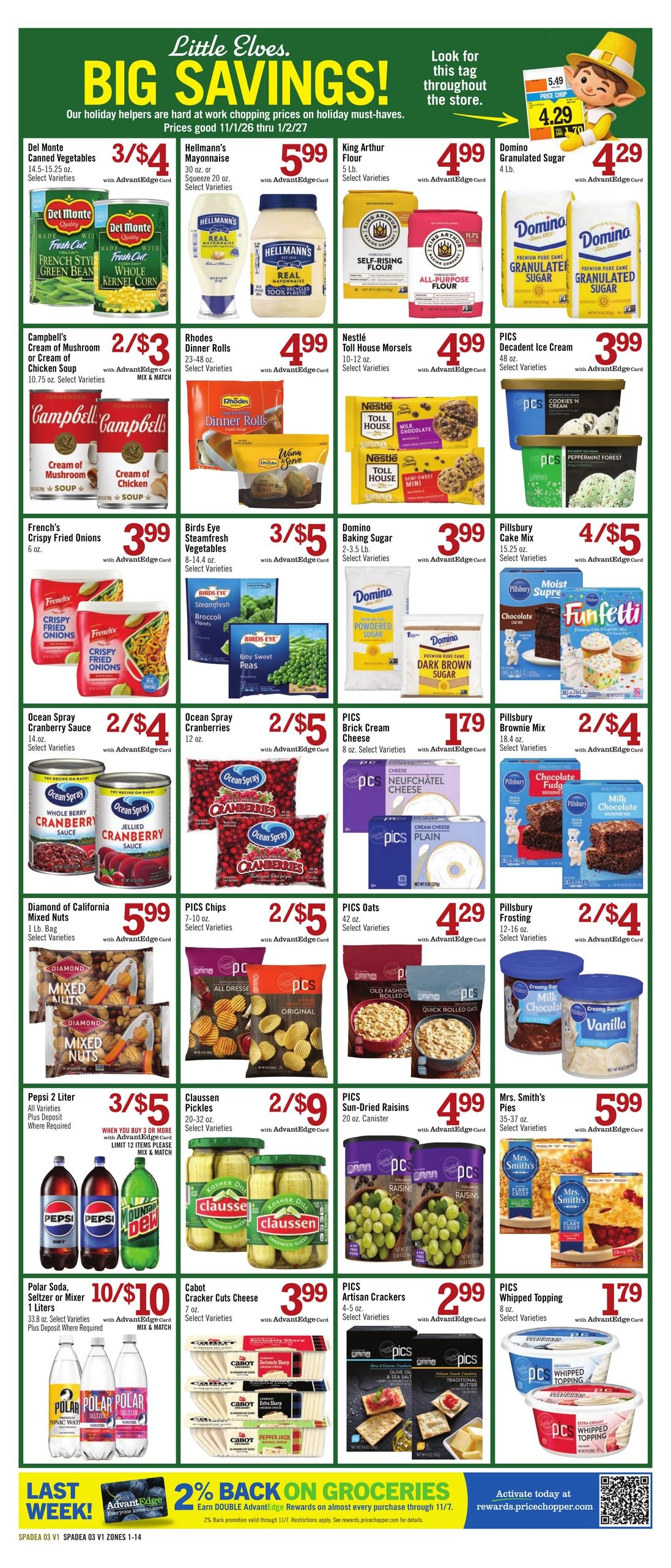 Price Chopper (Kirkwood-Syracuse Area, NY) Weekly Ad November 1 - 7, 2026