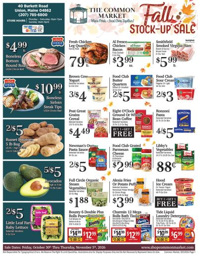 The Common Market Weekly Ad October 31 - November 6, 2026