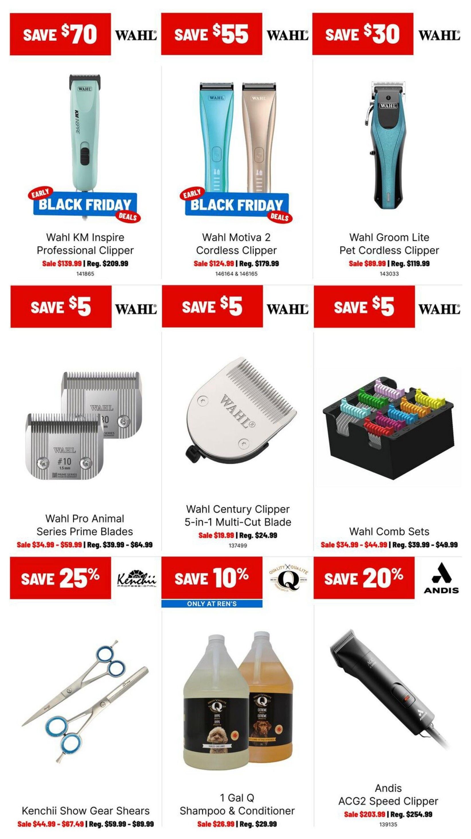 Ren's Pets Grooming Must Haves Flyer November 1 to 30