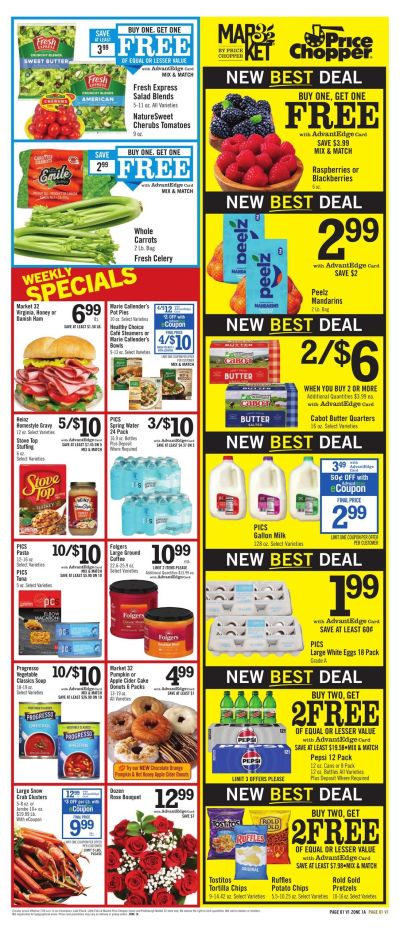 Price Chopper (Chateaugay Area, NY) Weekly Ad November 1 - 7, 2026
