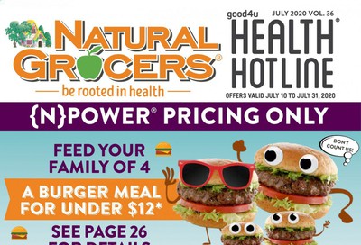 Natural Grocers Weekly Ad July 10 to July 31