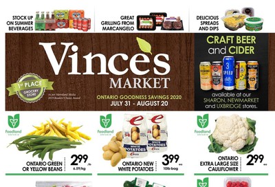 Vince's Market Flyer July 31 to August 20