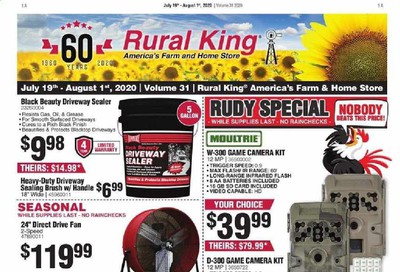 Rural King Weekly Ad July 19 to August 1