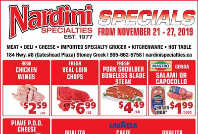 Nardini Specialties Flyer November 21 to 27