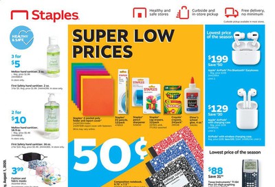 Staples Weekly Ad July 26 to August 1