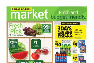 Dollar General (CA) Weekly Ad July 26 to August 1