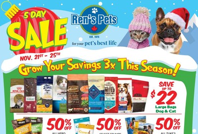 Ren's Pets Depot Flyer November 21 to 25