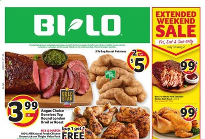 BI-LO (NC) Weekly Ad July 29 to August 4