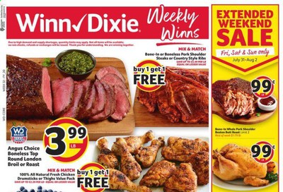 Winn Dixie (FL) Weekly Ad July 29 to August 4