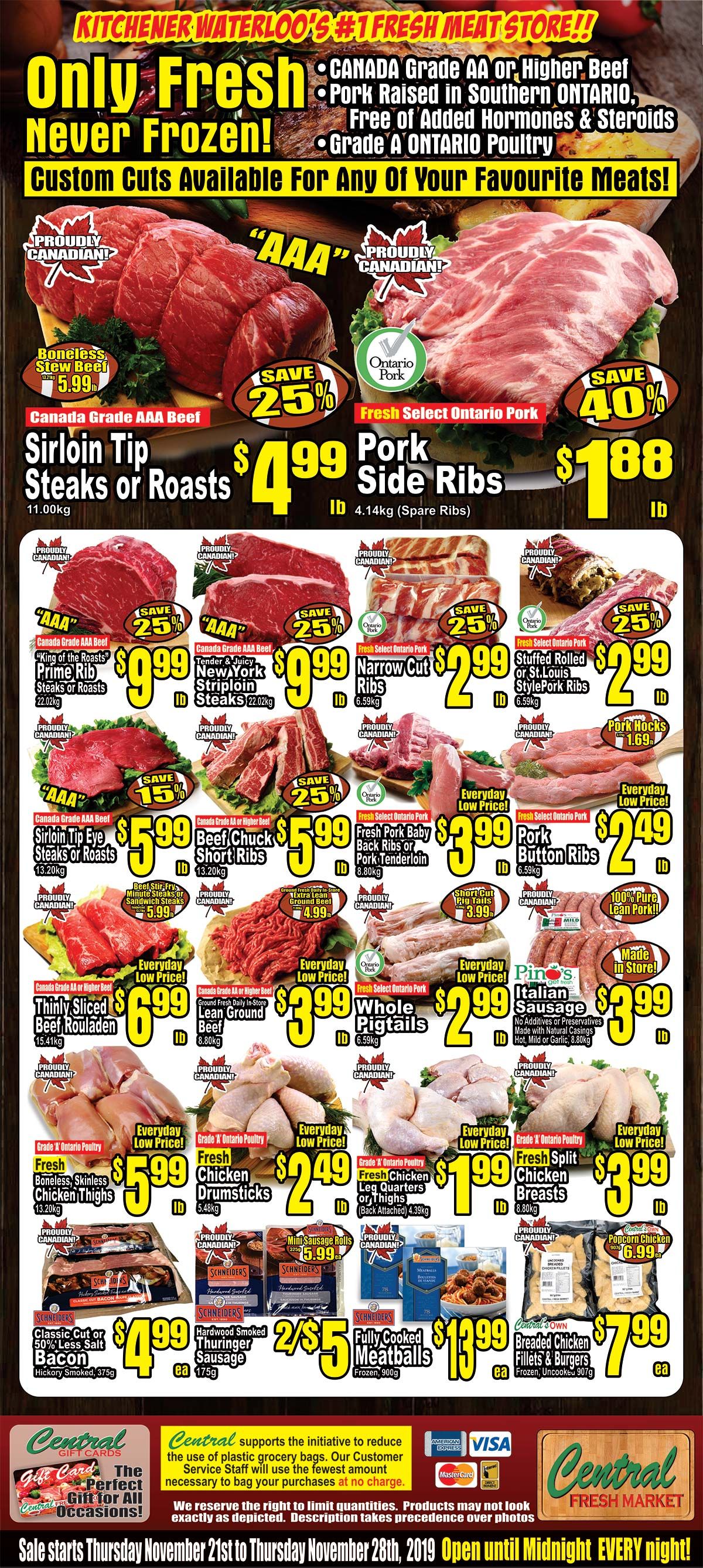 Central Fresh Market Flyer November 21 to 28