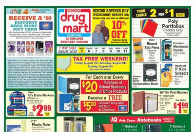 Discount Drug Mart Weekly Ad August 5 to August 11