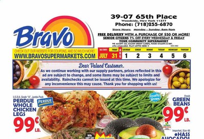 Bravo Supermarkets Weekly Ad July 31 to August 6