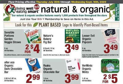 Big Y (CT, MA) Weekly Ad July 30 to September 16