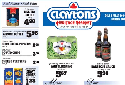 Claytons Heritage Market Flyer July 31 to August 6