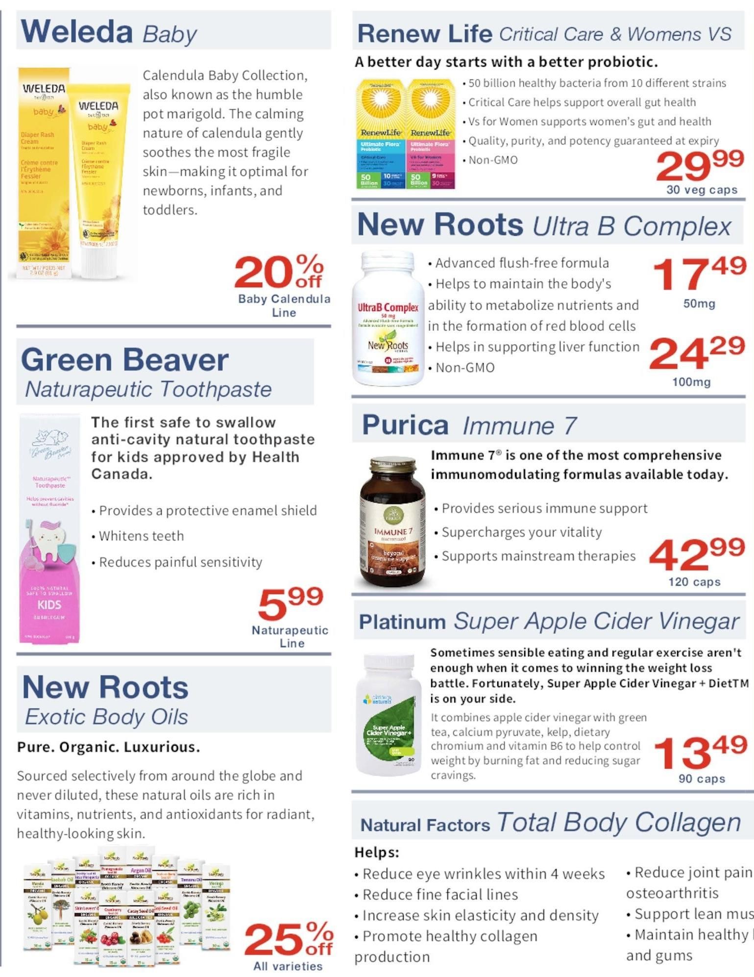 Noah's Natural Foods Flyer August 1 to 31