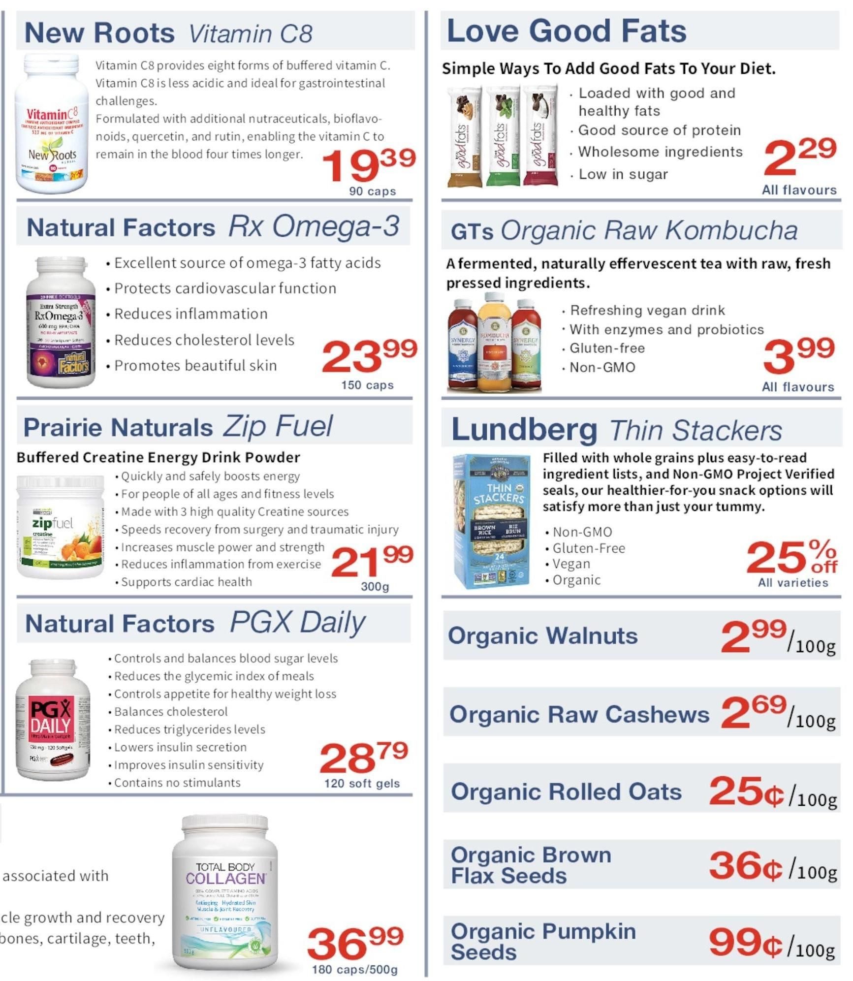 Noah's Natural Foods Flyer August 1 to 31
