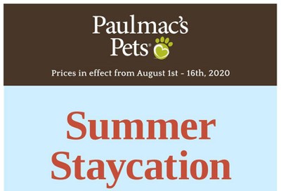 Paulmac's Pets Flyer August 1 to 16