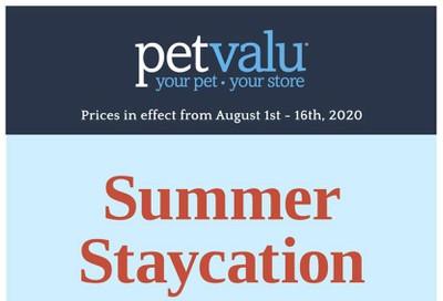 Pet Valu Flyer August 1 to 16