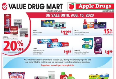 Apple Drugs Flyer August 2 to 15