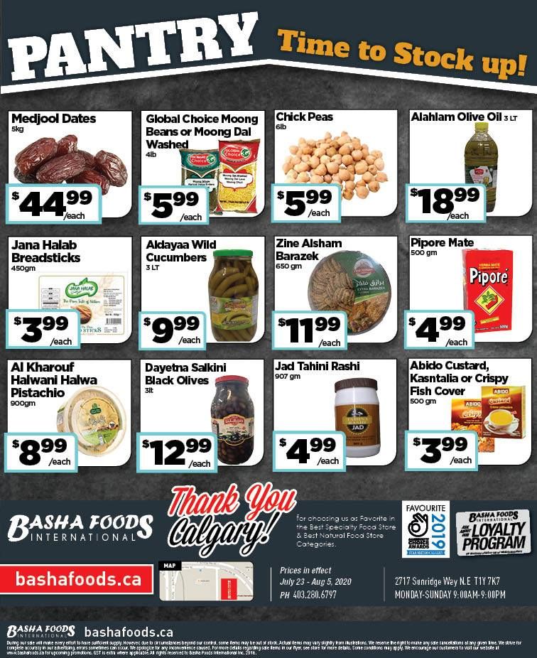 Basha Foods International Flyer July 23 to August 5