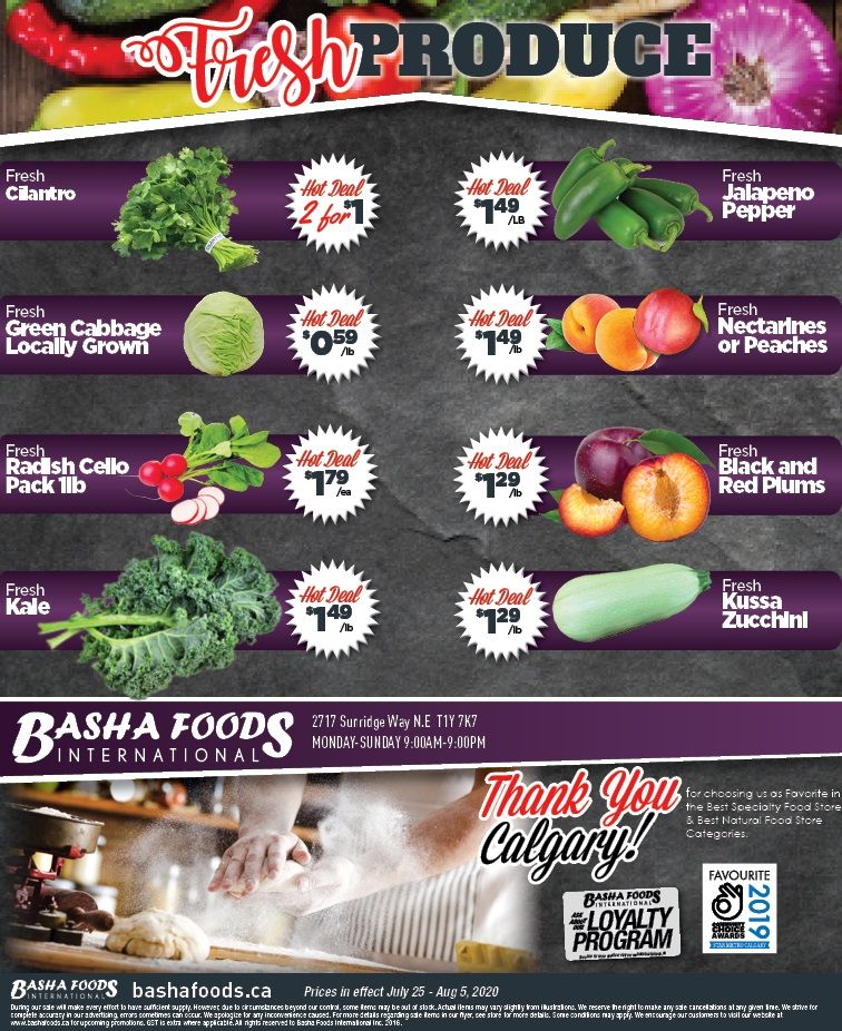 Basha Foods International Flyer July 23 to August 5