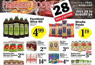 Ferraro Foods Flyer July 28 to August 24