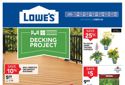 Lowe's Flyer August 6 to 12
