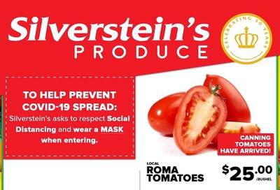 Silverstein's Produce Flyer August 4 to 8