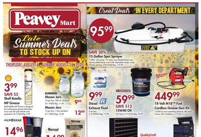 Peavey Mart Flyer August 6 to 16