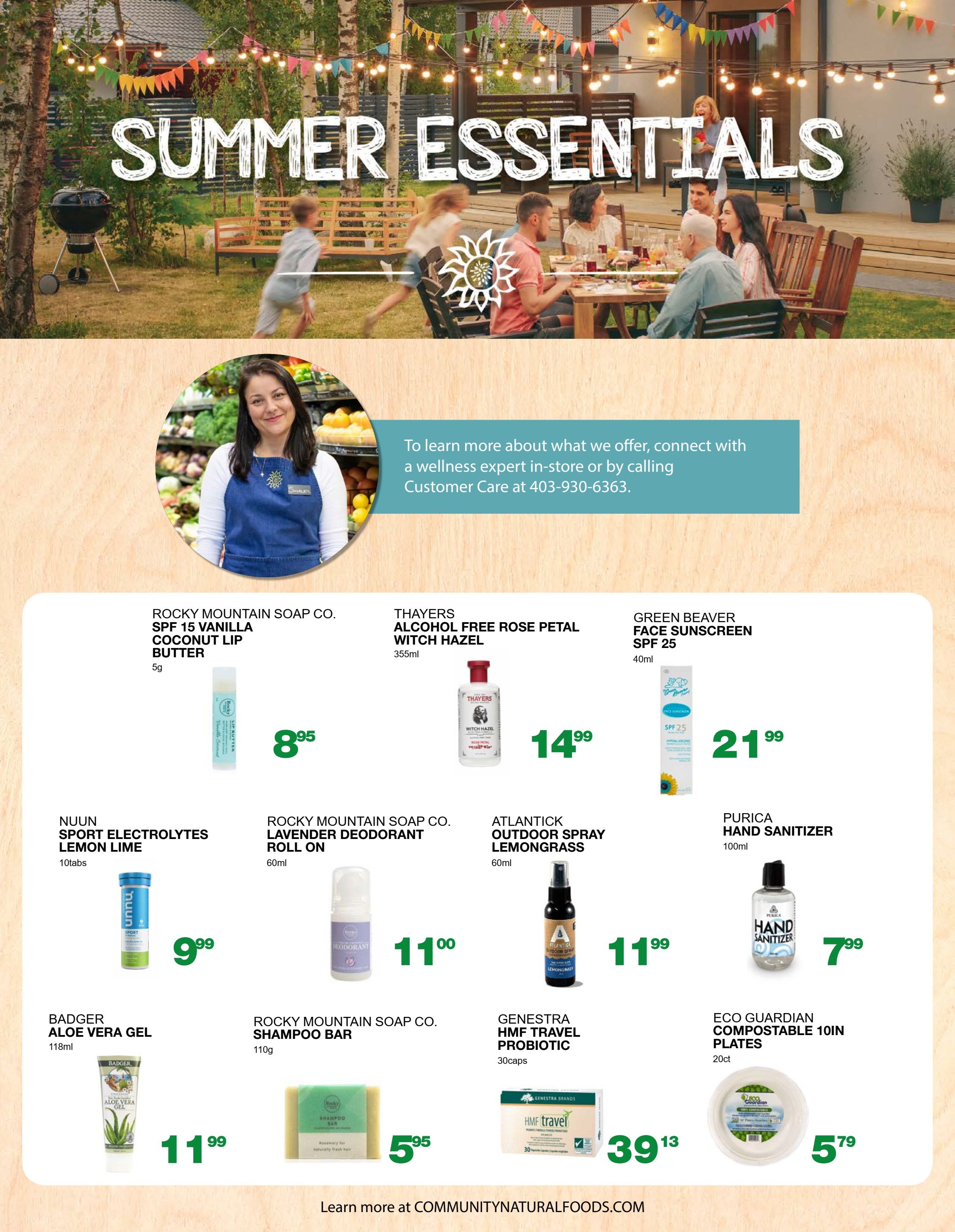 Community Natural Foods Flyer August 5 to 11
