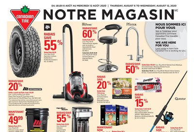 Canadian Tire (QC) Flyer August 6 to 12