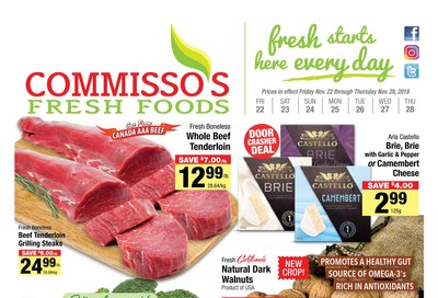 Commisso's Fresh Foods Flyer November 22 to 28