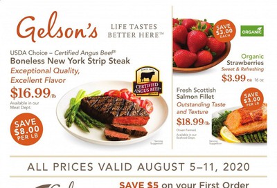 Gelson's Weekly Ad August 5 to August 11