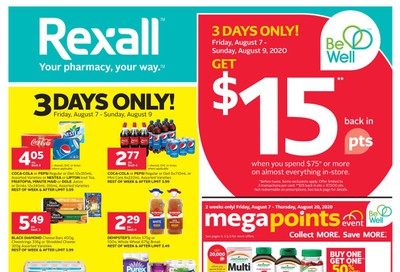 Rexall (BC, SK & MB) Flyer August 7 to 20