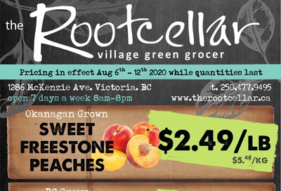 The Root Cellar Flyer August 6 to 12