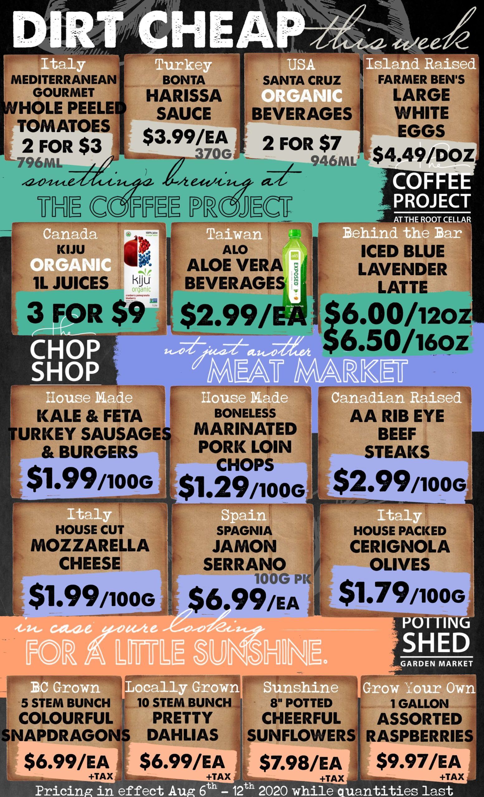 The Root Cellar Flyer August 6 to 12