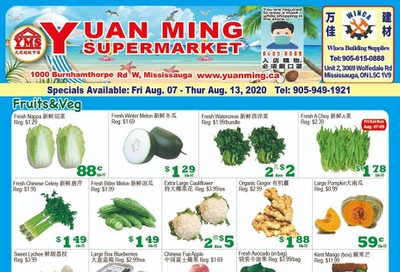 Yuan Ming Supermarket Flyer August 7 to 13